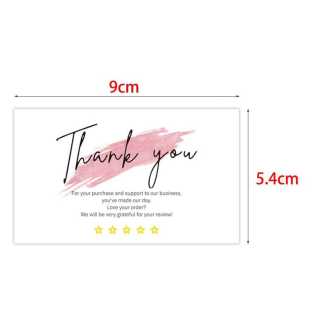 30 sheets/pack English holiday thank you card simple and fresh DIY greeting card