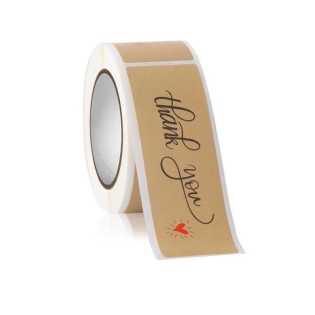 150pcs Rectangular thank you copperplate paper