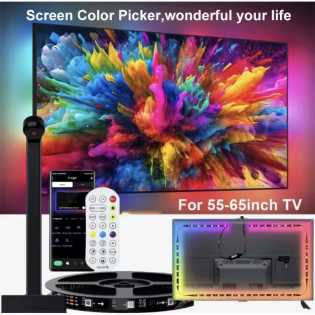 TV Backlight Music Sync Smart Strip Lights Color Pickup RGBIC LED Light