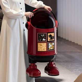 Creative Astronaut Shape Desktop Home & Office Trash Can