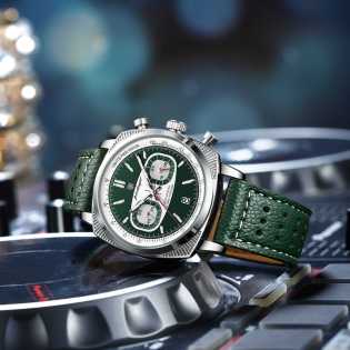 Swiss Perda luminous waterproof multi-function chronometer men's watch