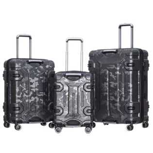 Durable 3PCS Camouflage Rolling Luggage Set
