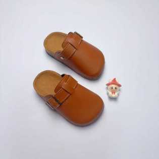 Kids Classic Buckle Cork Slippers
