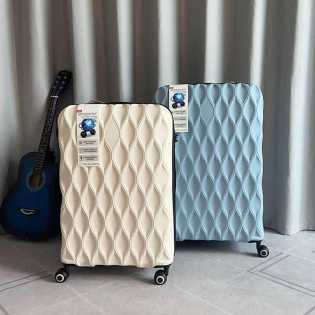 Stylish Textured Travel Suitcase