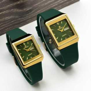 Stylish Silicone Strap Calendar Watch for Men & Women