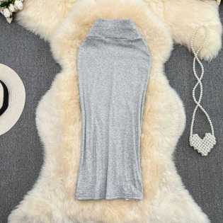 Women's High Waist Bodycon Midi Skirt