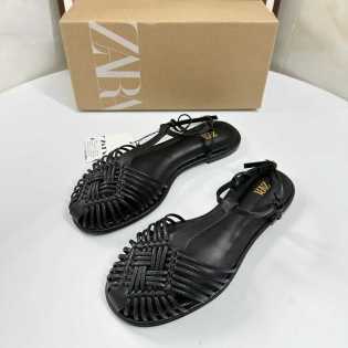 ZR summer new niche hand-woven hollow Roman shoes