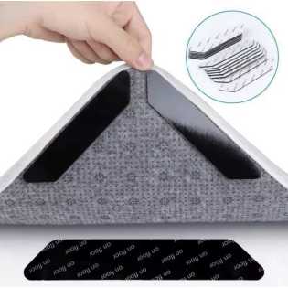 12pcs Non-Slip Rug Corner Grippers Reusable Carpet Anti-Slip Pads