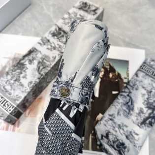 Classic gray three-fold fully automatic sunscreen vinyl umbrella