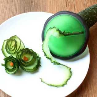 Multi-functional flower roll stainless steel spiral slicer