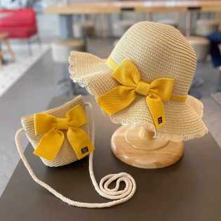 Children's summer girl's sunshade straw hat girl's hat