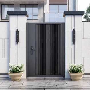 Aluminum alloy courtyard door, villa garden entrance door, outdoor fence yard door