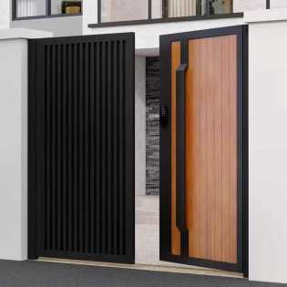 Aluminum alloy courtyard villa gate