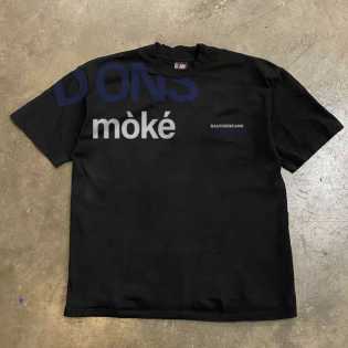 American retro letter print short-sleeved T-shirt