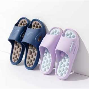 Summer Women Massage Slippers PVC Non-slip Unisex Home Slippers Comfortable Lightweight Indoor Outdo