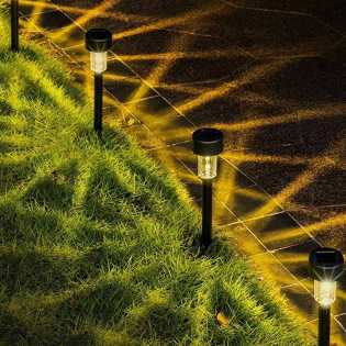 10 Pack Solar Outdoor Lights Solar Garden Light LED Landscape Lighting Waterproof Pathway Lights Dec