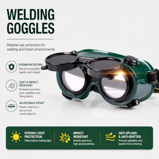 Professional welding eye lens