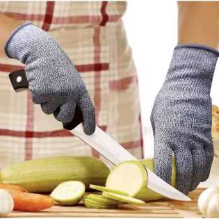 12pairs Grade 5 Cut Resistant Gloves Kitchen HPPE Scratch Resistant
