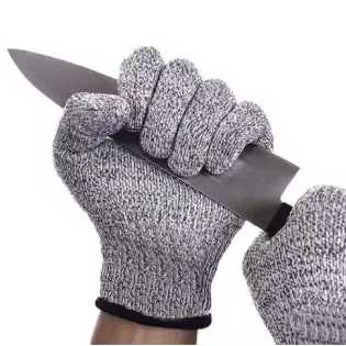 12pairs Grade 5 Cut Resistant Gloves Kitchen HPPE Scratch Resistant
