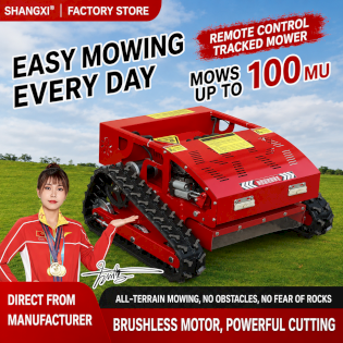 Remote Control Lawn Mower for All Terrain Tracked Agricultural Green Belt Weeding Orchard Weed Shred