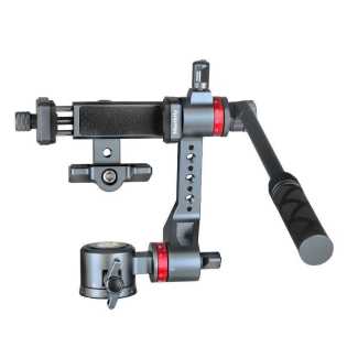 Manbily Mobile Gimbal 3-Axis Stabilizer 360 Degree Rotation Universal Phone Holder YJ-002 with Handl