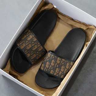 Light luxury one-word DIOR slippers