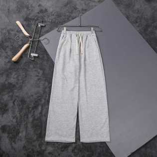 men's Retro simple solid color sweatpants