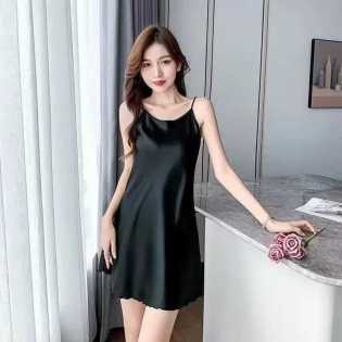 Ice silk suspender summer nightdress