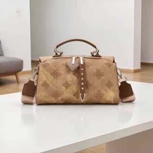 Charming retro printed light luxury small square bag