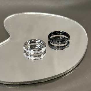 Unisex high-end niche design couple ring
