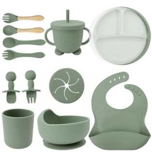 Baby silicone tableware supplementary food full set and full
