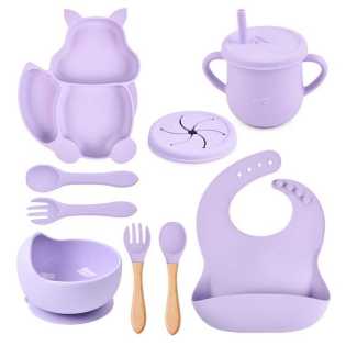 Hi Peggy kitty children's baby cartoon silicone tableware