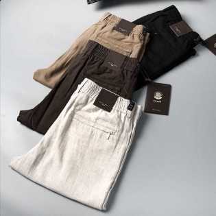 Spring and Summer Thin Linen Breathable Casual Pants