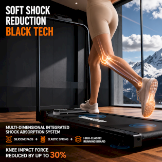 Treadmill Home New Foldable Home Silent Shock Absorption Small Indoor Electric Walking Fitness
