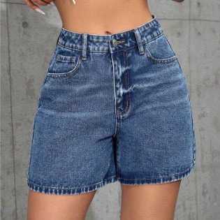Women’s High Waist Denim Shorts