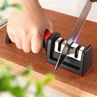 3-Stage Manual Kitchen Knife Sharpener