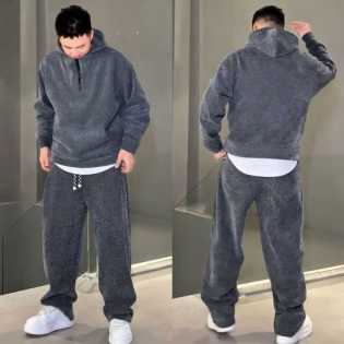 Men’s Hooded Pullover Tracksuit Set