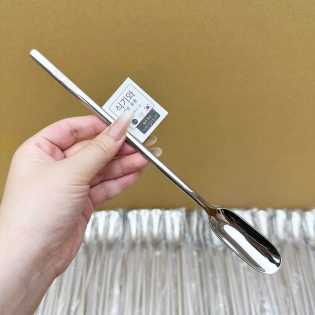 6 Piece Set – Long-Handle, Food-Grade Stainless Steel Condiment Spoons
