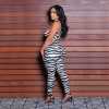 Printed vest high-waisted trousers set
