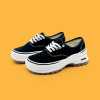 SUPS canvas shoes for women 2023 new summer low top thick sole 5cm on all breathable board shoes