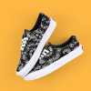 SUPS black canvas shoes cashew flower print low top unisex Simple fashion brand all-in-one casual sh