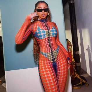 Hooded zippered mitten jumpsuit