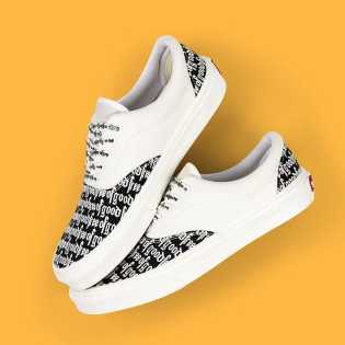SUPS unisex shoes half printed letters low top board summer canvas trendy shoes