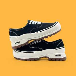 SUPS canvas shoes for women 2023 new summer low top thick sole 5cm on all breathable board shoes