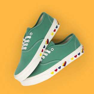 SUPS Green love sole low top summer casual canvas unisex breathable board shoes