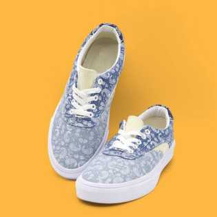 SUPS Low top Ice Blue denim cashew nut flower canvas unisex Fashion casual shoes Board shoes Large s SUPS Low top Ice Blue denim cashew nut flower canvas unisex Fashion casual shoes Board shoes Large s