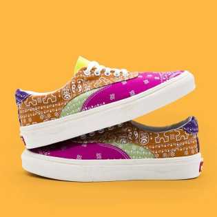 SUPS red cashew flower 2023 summer new canvas unisex breathable casual fashion shoes large size