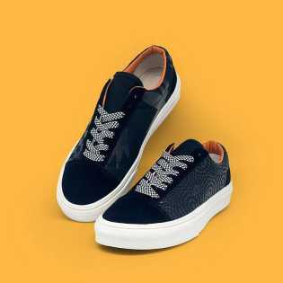 SUPS classic black low top plaid canvas shoes trend all match casual unisex shoes