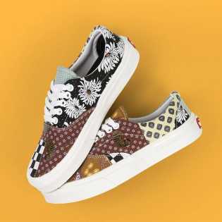 SUPS cashew flower canvas shoes spliced low top casual retro checkerboard small Daisy plus-size snea SUPS cashew flower canvas shoes spliced low top casual retro checkerboard small Daisy plus-size snea