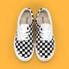 SUPS incompatible low-top canvas shoes irregular checkerboard checkered casual two-duck shoes for me